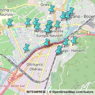 Mappa Centro Commerciale Twenty, 39100 Bolzano BZ, Italia (0.98316)