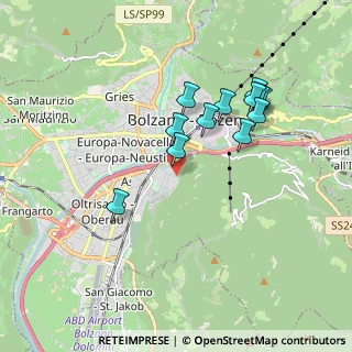 Mappa Via Aurelio Nicolodi, 39100 Bolzano BZ, Italia (1.6475)