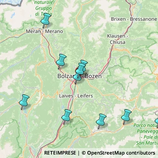 Mappa Via Aurelio Nicolodi, 39100 Bolzano BZ, Italia (20.86727)