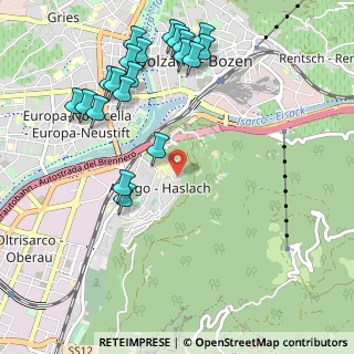 Mappa Via Aurelio Nicolodi, 39100 Bolzano BZ, Italia (1.198)