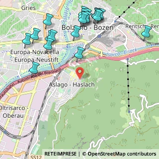 Mappa Via Aurelio Nicolodi, 39100 Bolzano BZ, Italia (1.386)