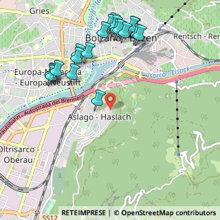 Mappa Via Aurelio Nicolodi, 39100 Bolzano BZ, Italia (1.215)