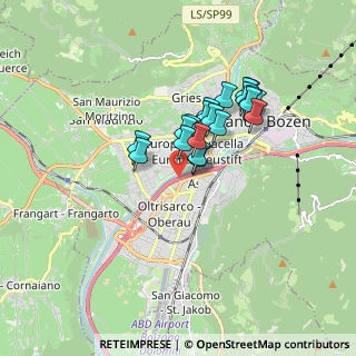 Mappa Viadotto Bolzano, 39100 Bolzano BZ, Italia (1.307)
