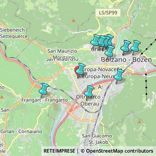 Mappa Via Sassari, 39100 Bolzano BZ, Italia (1.98167)