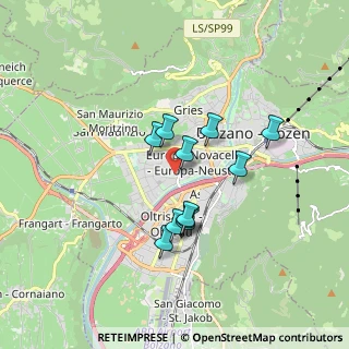 Mappa Via Cagliari, 39100 Bolzano BZ, Italia (1.33545)