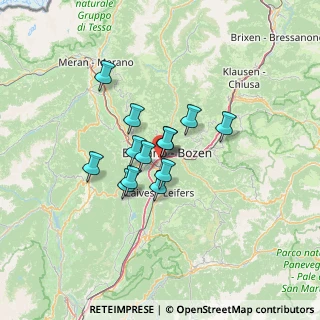 Mappa Via Vittorio Lancia, 39100 Bolzano BZ, Italia (8.76154)