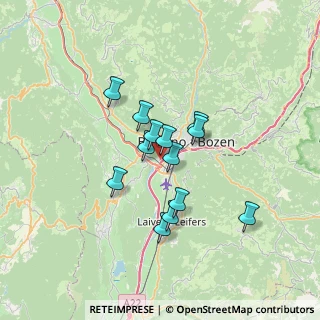 Mappa Via il Bivio-Kaiserau, 39100 Bolzano BZ, Italia (5.02077)