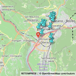 Mappa Via il Bivio-Kaiserau, 39100 Bolzano BZ, Italia (1.71286)