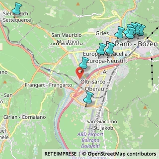 Mappa Via il Bivio-Kaiserau, 39100 Bolzano BZ, Italia (2.72273)