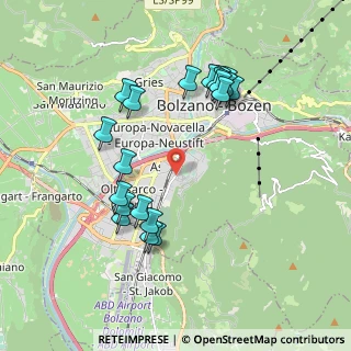 Mappa Via Fabio Filzi, 39100 Bolzano BZ, Italia (1.8795)