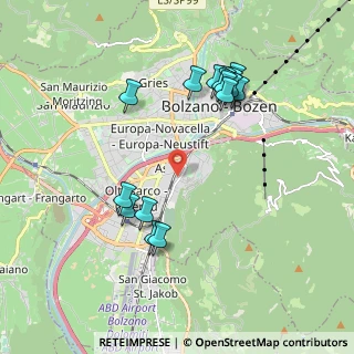 Mappa Via Claudia Augusta, 39100 Bolzano BZ, Italia (1.94188)