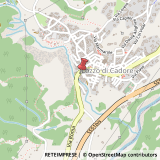 Mappa Via Roma, 1, 32040 Lozzo di Cadore, Belluno (Veneto)