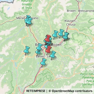 Mappa Via Pietralba, 39100 Bolzano BZ, Italia (9.66105)