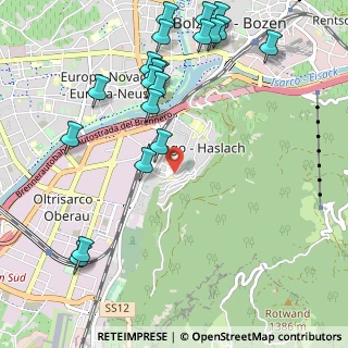 Mappa Via Castel Weinegg, 39100 Bolzano BZ, Italia (1.2585)
