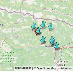 Mappa Ovaro, 33025 Ovaro UD, Italia (9.94636)
