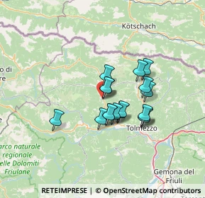 Mappa Ovaro, 33025 Ovaro UD, Italia (9.67353)