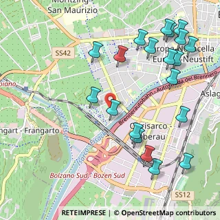 Mappa Piazzetta Anna Frank, 39100 Bolzano BZ, Italia (1.258)