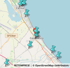 Mappa Via Camillo Benso Conte di Cavour, 47042 Cesenatico FC, Italia (5.11583)