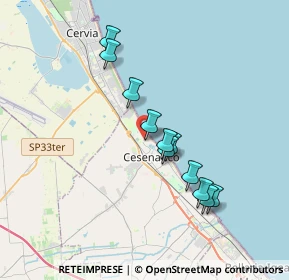 Mappa Via Camillo Benso Conte di Cavour, 47042 Cesenatico FC, Italia (3.21455)