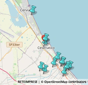 Mappa Via Camillo Benso Conte di Cavour, 47042 Cesenatico FC, Italia (4.76333)