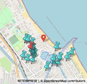 Mappa Viale Lungomare Ponente, 47042 Cesenatico FC, Italia (0.5095)