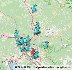 Mappa Via Martiri di Belfiore, 54011 Aulla MS, Italia (6.941)