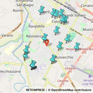 Mappa Via P. Panciatichi, 47121 Forlì FC, Italia (1.1345)