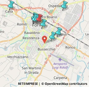 Mappa Via La Greca Francesco, 47121 Forlì FC, Italia (2.67615)