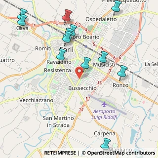 Mappa Via La Greca Francesco, 47121 Forlì FC, Italia (2.65833)