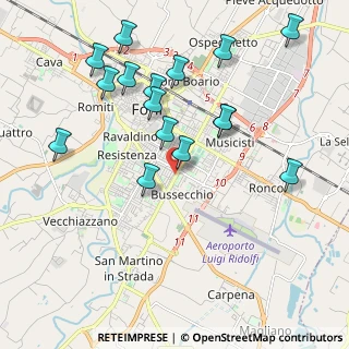 Mappa Via La Greca Francesco, 47121 Forlì FC, Italia (2.15)