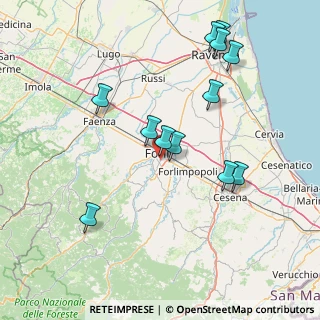 Mappa Via La Greca Francesco, 47121 Forlì FC, Italia (16.36333)