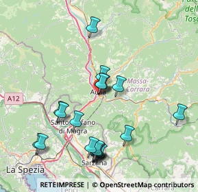 Mappa Piazza L. Corbani, 54011 Aulla MS, Italia (8.0635)