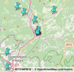 Mappa Piazza L. Corbani, 54011 Aulla MS, Italia (3.61091)