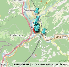 Mappa Via XXV Aprile, 54011 Aulla MS, Italia (0.54308)