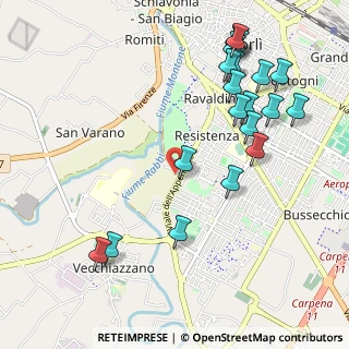 Mappa Via Bertarina, 47121 Forlì FC, Italia (1.236)