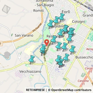 Mappa Via Bertarina, 47121 Forlì FC, Italia (0.932)