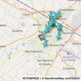 Mappa Via Bertarina, 47121 Forlì FC, Italia (1.73875)
