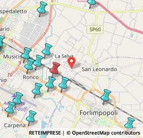 Mappa Via Bruciapecore, 47122 Forlì FC, Italia (3.2225)