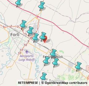 Mappa Via Bruciapecore, 47122 Forlì FC, Italia (4.60818)