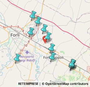 Mappa Via Bruciapecore, 47122 Forlì FC, Italia (4.21333)