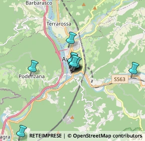 Mappa Via Tambura, 54011 Aulla MS, Italia (1.05833)