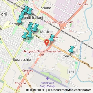 Mappa Via Antonio Balducci, 47121 Forlì FC, Italia (1.27)