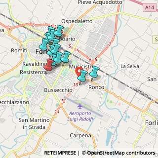 Mappa Via Antonio Balducci, 47121 Forlì FC, Italia (1.85625)