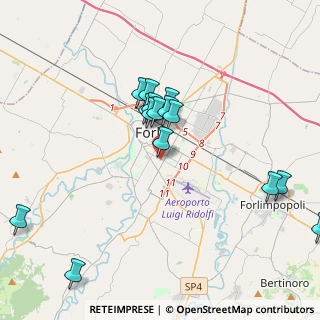 Mappa Via Francesco la Greca, 47121 Forlì FC, Italia (3.98533)