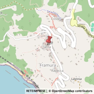 Mappa Località Setta, 55, 19014 Framura, La Spezia (Liguria)