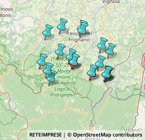 Mappa Via Carlo Gallini, 41021 Fanano MO, Italia (11.655)