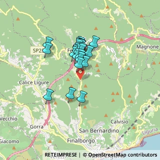 Mappa Via Aquila Str. Prov. per Finale Ligure, 17024 Finale Ligure SV, Italia (1.316)