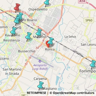 Mappa Via Nereo Morandi, 47121 Forlì FC, Italia (3.11273)