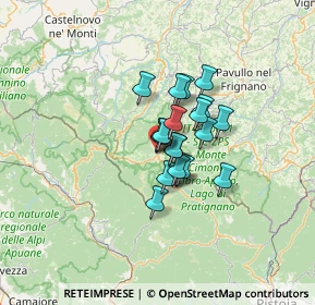 Mappa Piazza Domenico Ricci, 41027 Pievepelago MO, Italia (7.733)