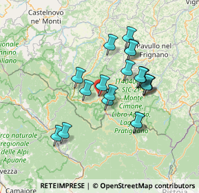 Mappa Piazza Domenico Ricci, 41027 Pievepelago MO, Italia (12.211)